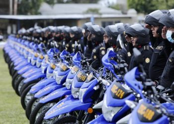 Policí­a Nacional Civil recibe 350 motocicletas para labores de seguridad