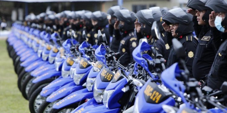 Policía Nacional Civil recibe 350 motocicletas para labores de seguridad