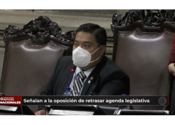 Presidente del Congreso, Allan Rodrí­guez señala a la oposición de retrasar agenda legislativa