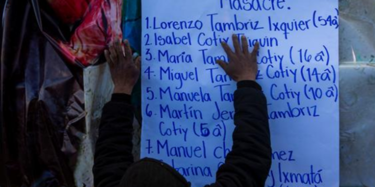 Presidente Giammatei responde a grupo ilegal armado por masacre en Nahualá