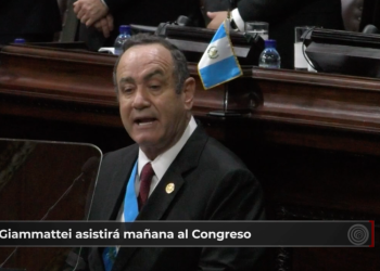 Presidente Giammattei asistirá mañana a rendir informe ante al congreso de la república