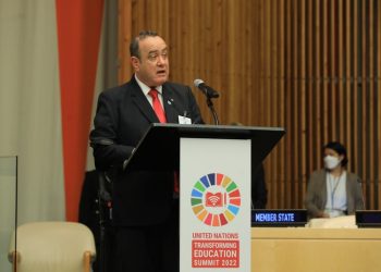 Presidente Giammattei participó en la Cumbre sobre la Transformación de la Educación 2022