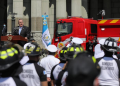 Presidente Giammattei participó en la entrega de unidades al Benemérito Cuerpo Voluntario de Bomberos