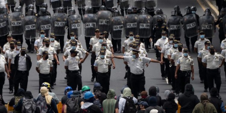 Protestas en Guatemala contra gobierno de Giammattei