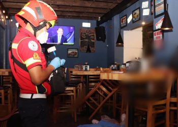 Publican ví­deo de balacera en un bar de zona 11 ocurrido 2022