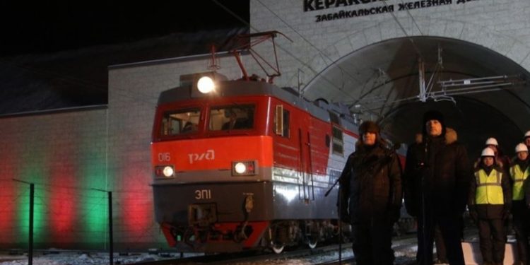 Putin inaugura uno de los túneles más largos del ferrocarril Transiberiano