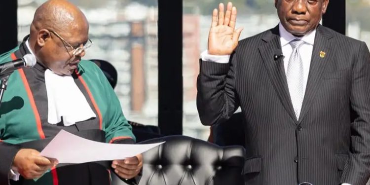 Ramaphosa, investido para un segundo mandato en Sudáfrica