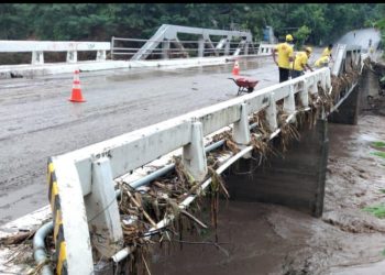 Rehabilitación del puente en Río Hondo avanza con apoyo de autoridades y empresarios