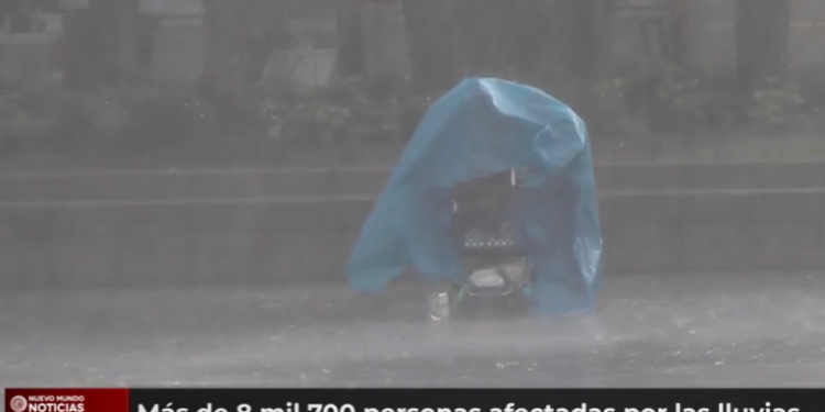 Reportan ocho mil 700 afectados por lluvias en el territorio nacional