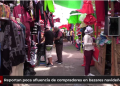 Reportan poca afluencia de compradores en bazares navideños