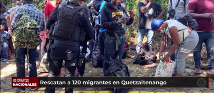 Rescatan a 120 migrantes en Quetzaltenango