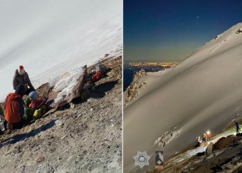 Rescatan a una excursionista que se resbaló y cayó por la ladera de una montaña en EE.UU.