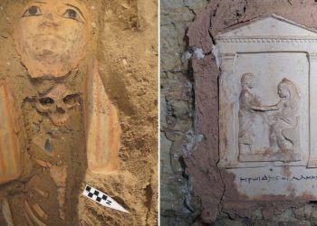 Revelan hallazgos milenarios en Egipto: máscaras de momias y una figura del dios del silencio