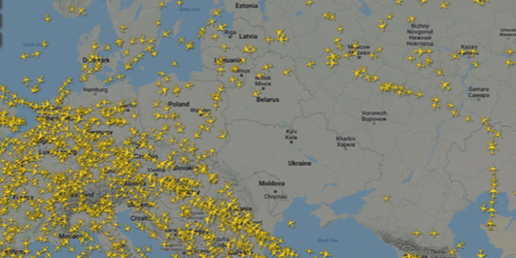 Rusia cierra su espacio aéreo a vuelos de 36 paí­ses