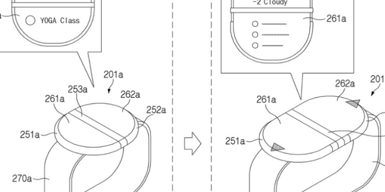 Samsung desarrolla un novedoso reloj inteligente con pantalla plegable y cámara integrada.