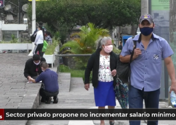 Sector privado propone no incrementar el salario mí­nimo