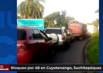 Segundo dí­a consecutivo que pobladores de Suchitepequez realizan bloqueos