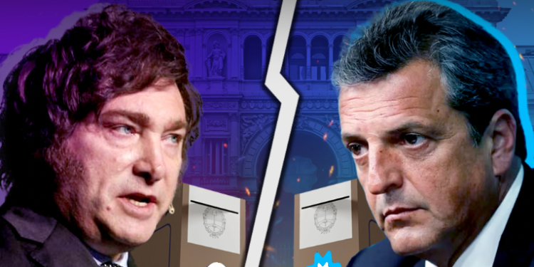 Sergio Massa y Javier Milei irían a segunda vuelta electoral