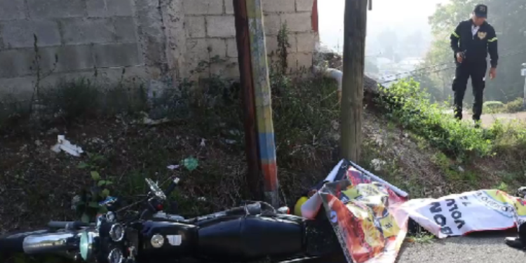 Sicarios asesinan a pareja en motocicleta en ruta a San José Pinula