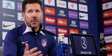 Simeone elogia al Athletic antes del duelo de Liga y destaca el 'compromiso' de Correa con el Atlético
