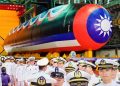 Taiwán bota su primer submarino de fabricación propia