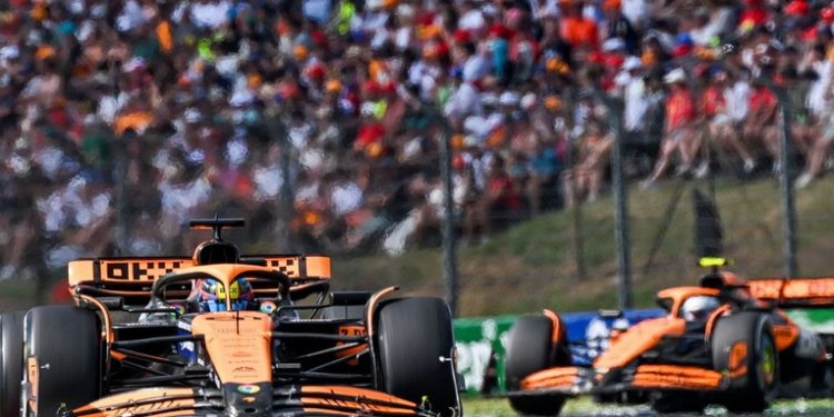 Tenso doblete de McLaren en Hungría, con victoria de Piastri; Sainz, sexto y Alonso, undécimo