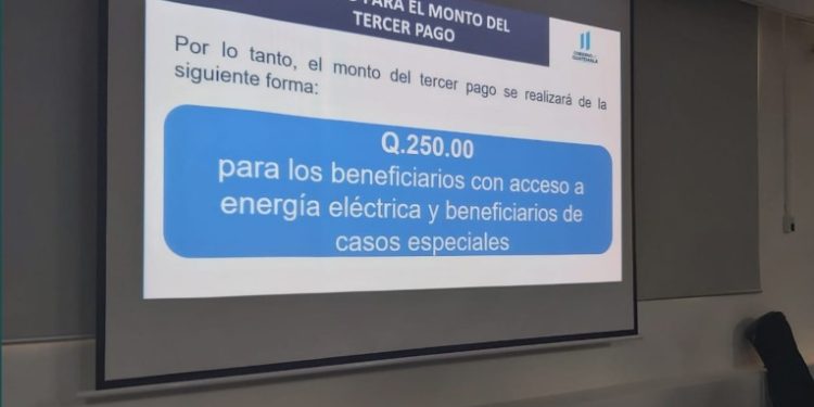 Tercer pago de Bono Familia será de Q250