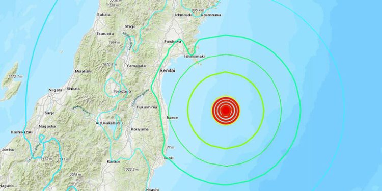 Terremoto sacude la costa japonesa