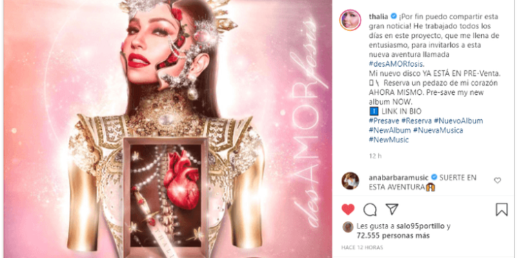 Thalía lanza su nuevo álbum