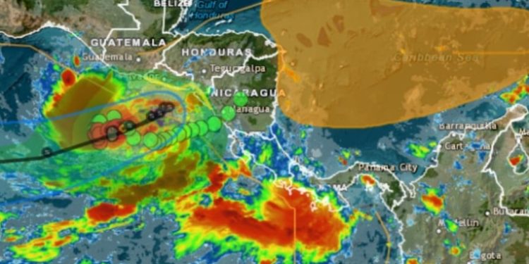 Tormenta tropical Pilar genera alerta por posibles lluvias intensas en las próximas horas, según autoridades
