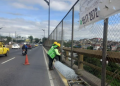 Tras tragedia en el puente del Incienso, autoridades municipales reemplazan malla deteriorada