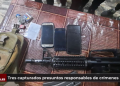Tres capturados presuntos responsables de crí­menes
