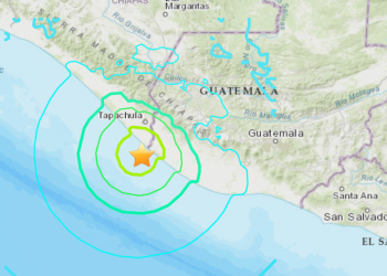 Un sismo de magnitud 6,7 se registra frente a las costas de Guatemala