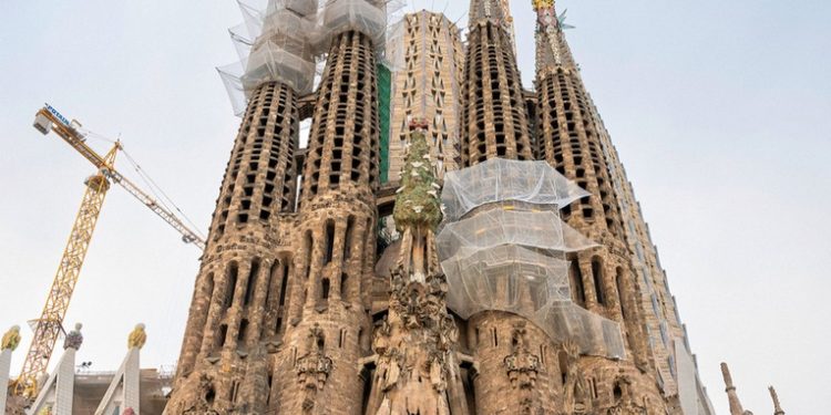 Una torre clave de la Sagrada Familia finalizará en 2026
