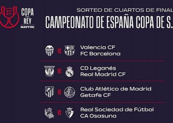Valencia - Barcelona, Leganés - Real Madrid, Atlético - Getafe y Real Sociedad - Osasuna, cuartos de Copa del Rey