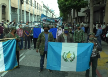 Veteranos militares se desligan de bloqueos y protestas en el paí­s