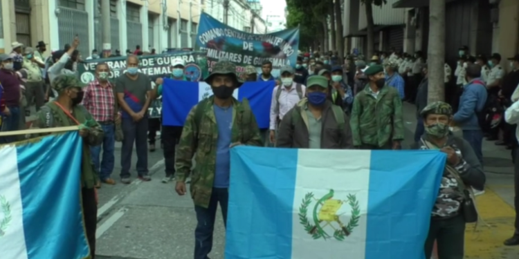 Veteranos militares se desligan de bloqueos y protestas en el paí­s