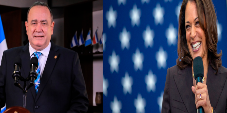 Vicepresidenta de Estados Unidos se reúne con el Mandatario de la República Alejandro Giammattei para resolver los temas migratorios.