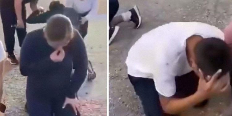 VIDEO: Instructora rocía gas lacrimógeno en los ojos a cadetes de una academia policial en México
