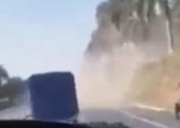 VíDEO: Trailer sin frenos provoca accidente múltiple en autopista Palí­n-Escuintla