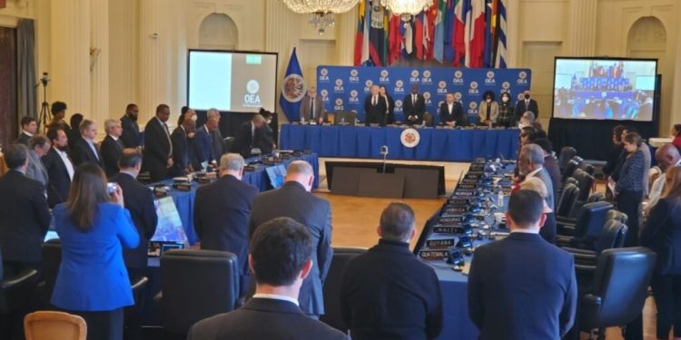 Reunión Arévalo OEA
