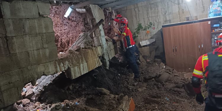 Deslizamiento en Mixco