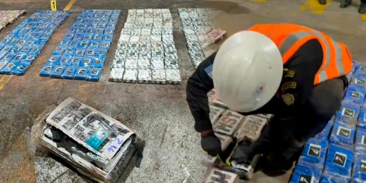 Incautación cocaína Puerto Quetzal