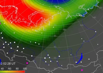 tormenta geomagnética en la Tierra