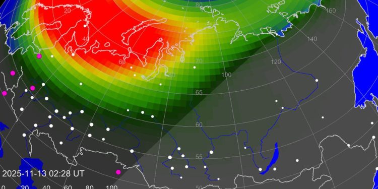 tormenta geomagnética en la Tierra