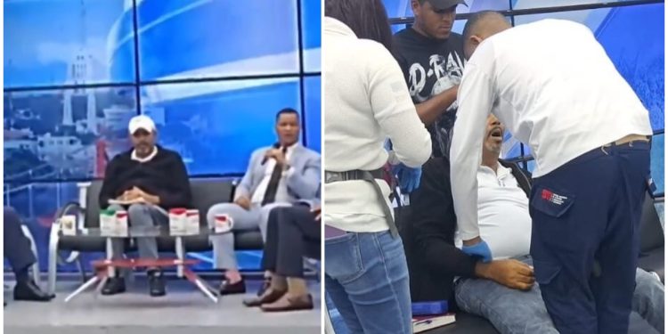 fallecimiento en vivo en televisión dominicana