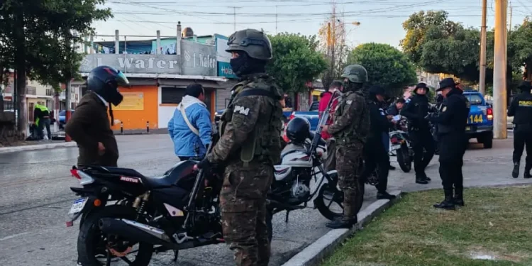 Operativos de seguridad en la ciudad de Guatemala