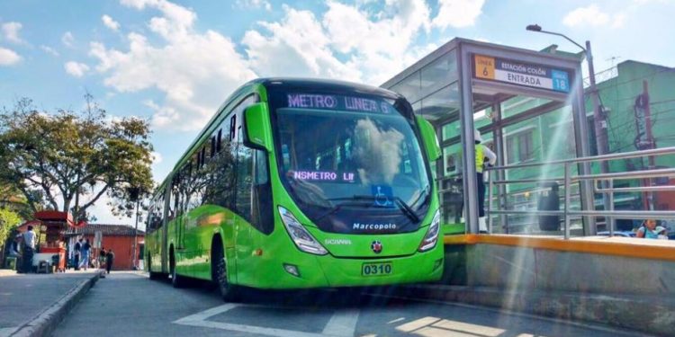 Suspensión de paradas del Transmetro