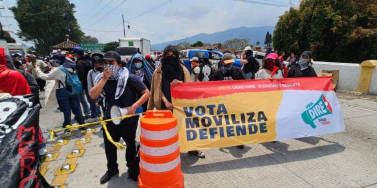 Bloqueo Antigua Guatemala USAC paraliza accesos