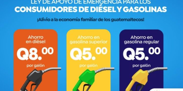 Subsidio combustibles Guatemala